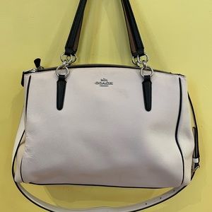 Off white coach purse
